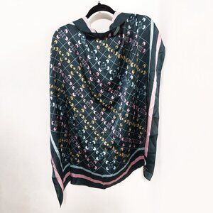 Olympics Paris 2024 Equestrian Design 100% Silk Scarf Limited Edition Rare Gift